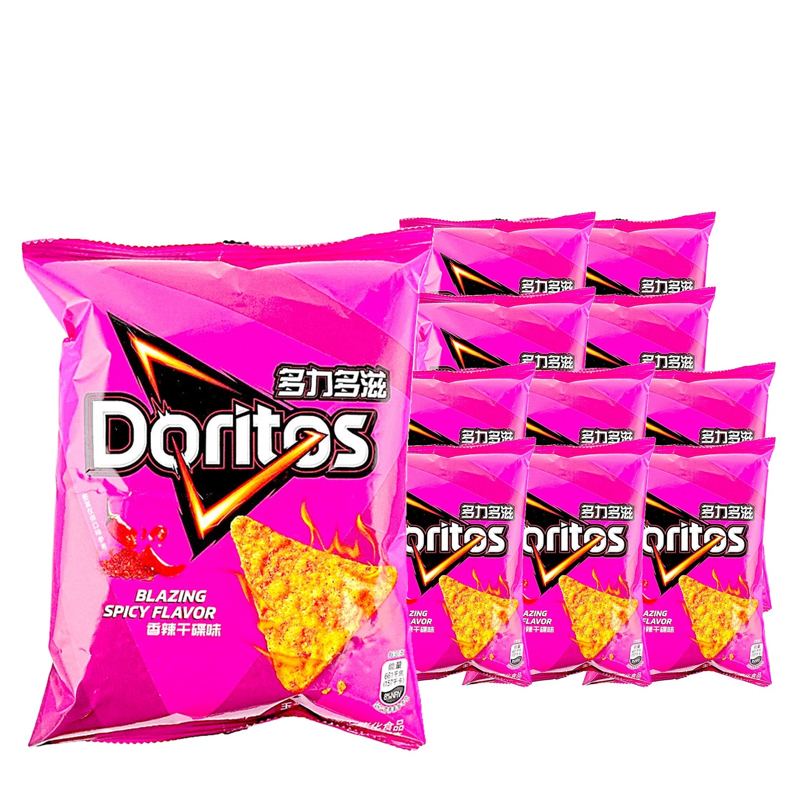 Doritos Blazing Spicy 68 g / 2.4 oz case of 11 bags