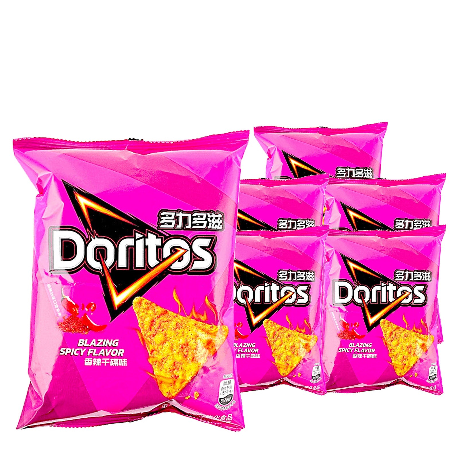 Doritos Blazing Spicy 68 g / 2.4 oz case of 6 bags