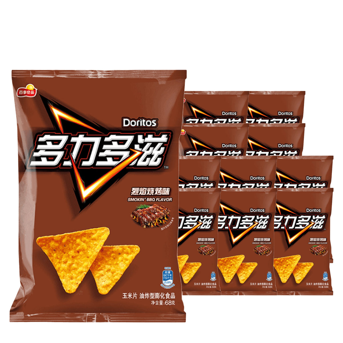 Doritos Smokin BBQ 68 g Case, 11 pack