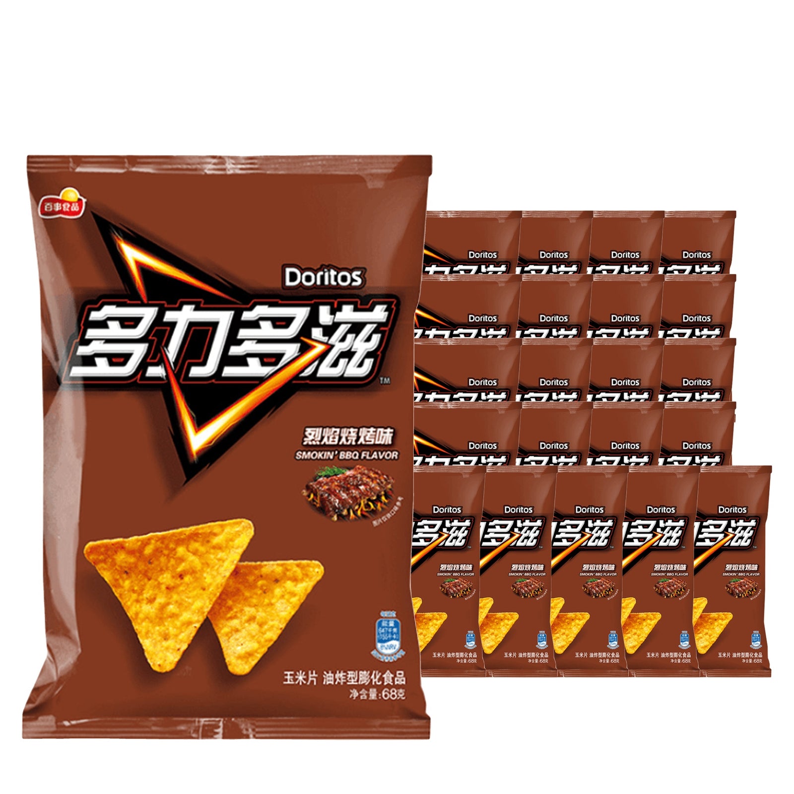 Doritos Smokin BBQ 68 g Case, 22 pack