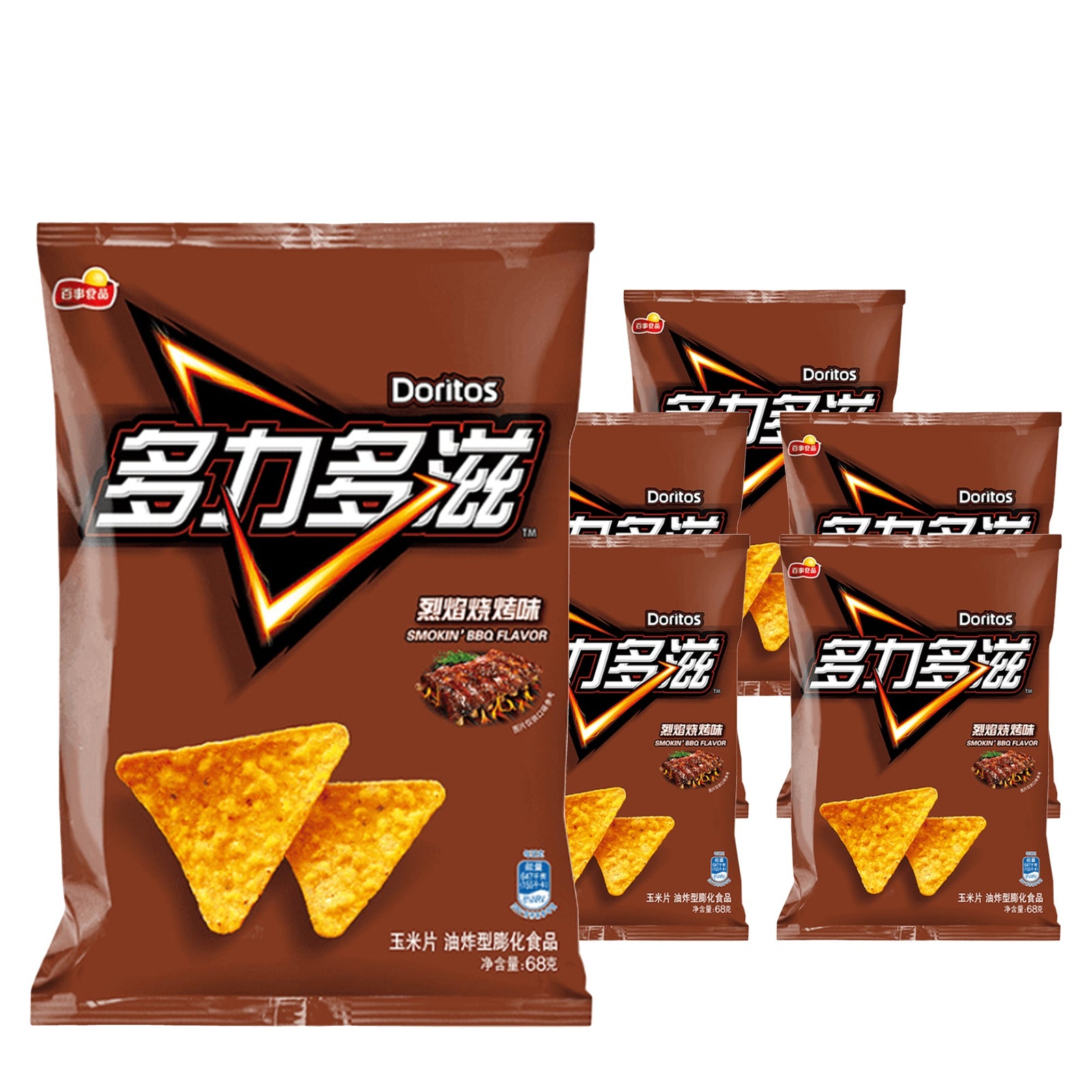 Doritos Smokin BBQ 68 g Case, 6 pack