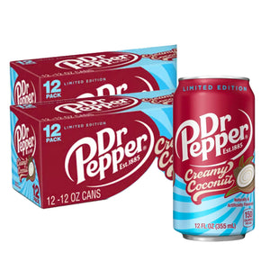 Dr Pepper Creamy Coconut 12 oz Case 24 Pack