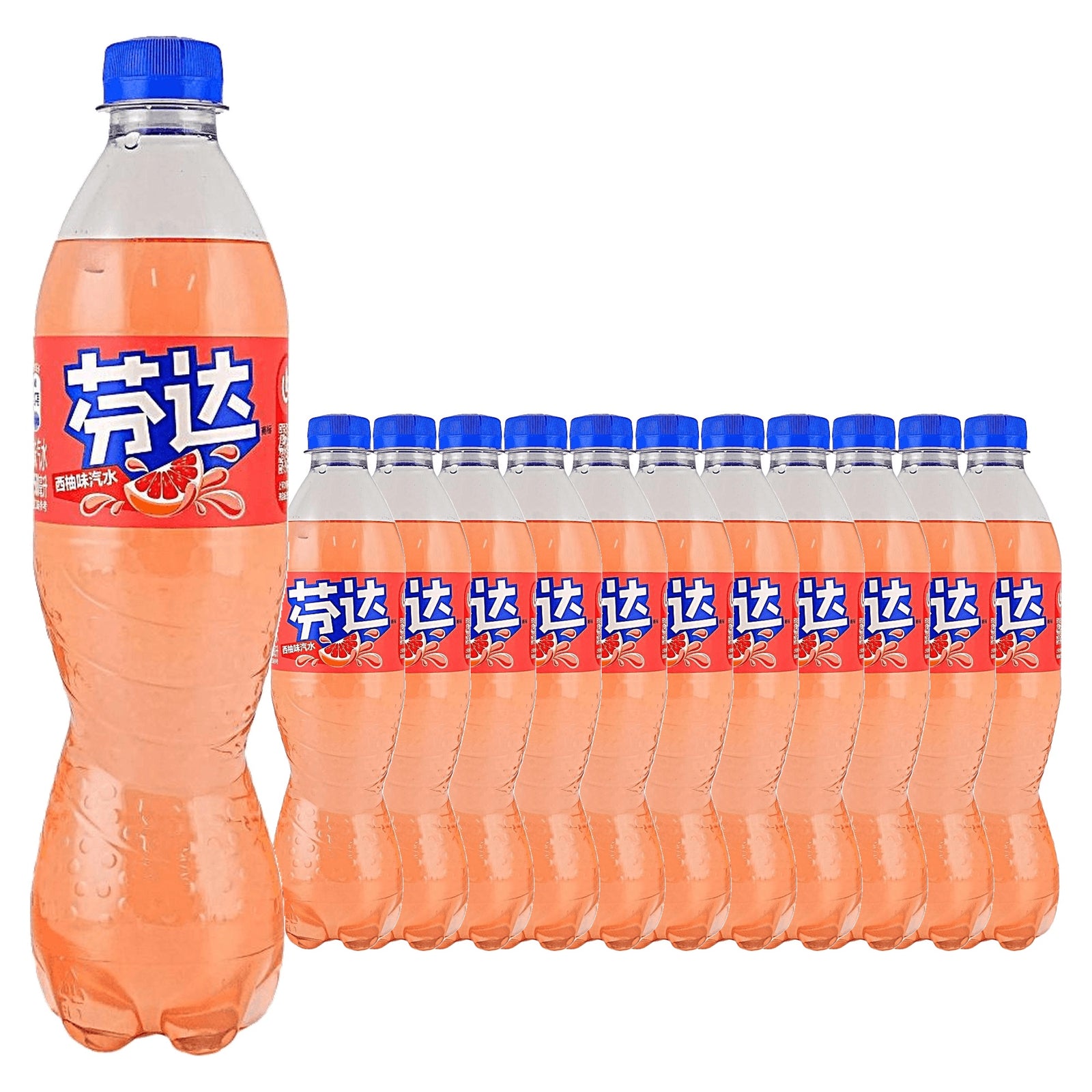 Fanta Grapefruit 500 mL / 16.9 fl oz case of 12 bottles