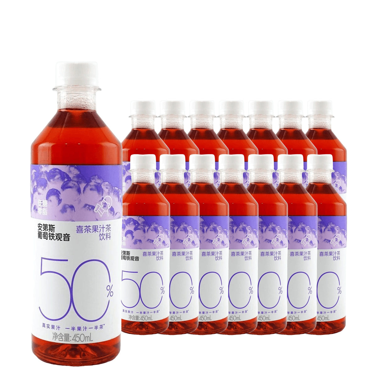 HEYTEA Grape Oolong Tea 450 mL, 15 Pack