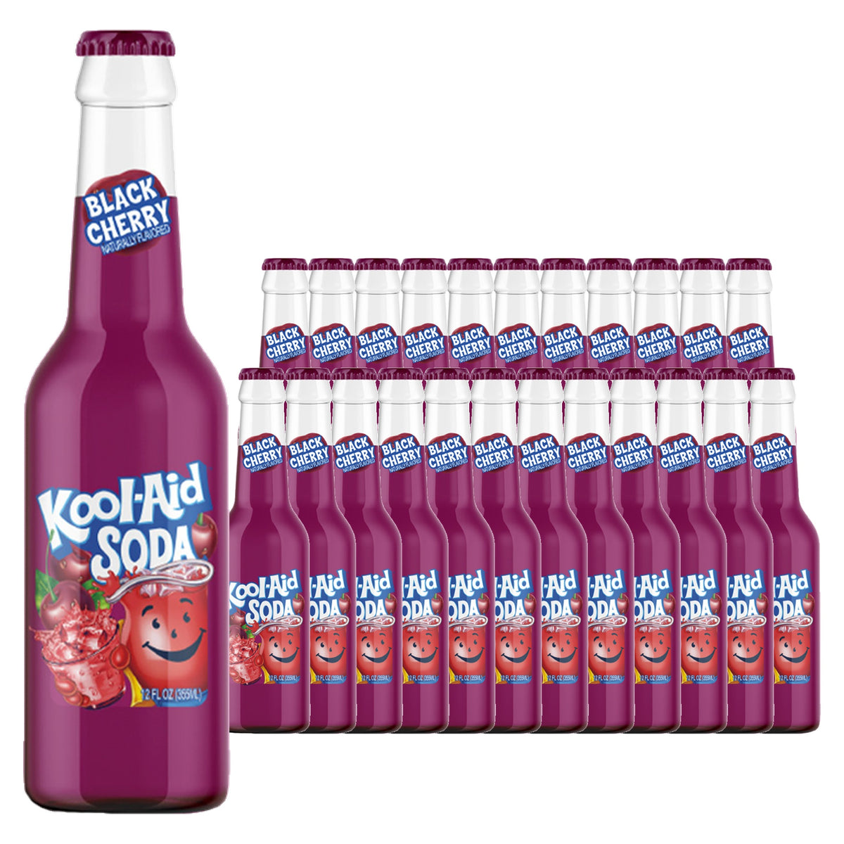 Kool Aid Black Cherry 12 oz Case 24 Pack
