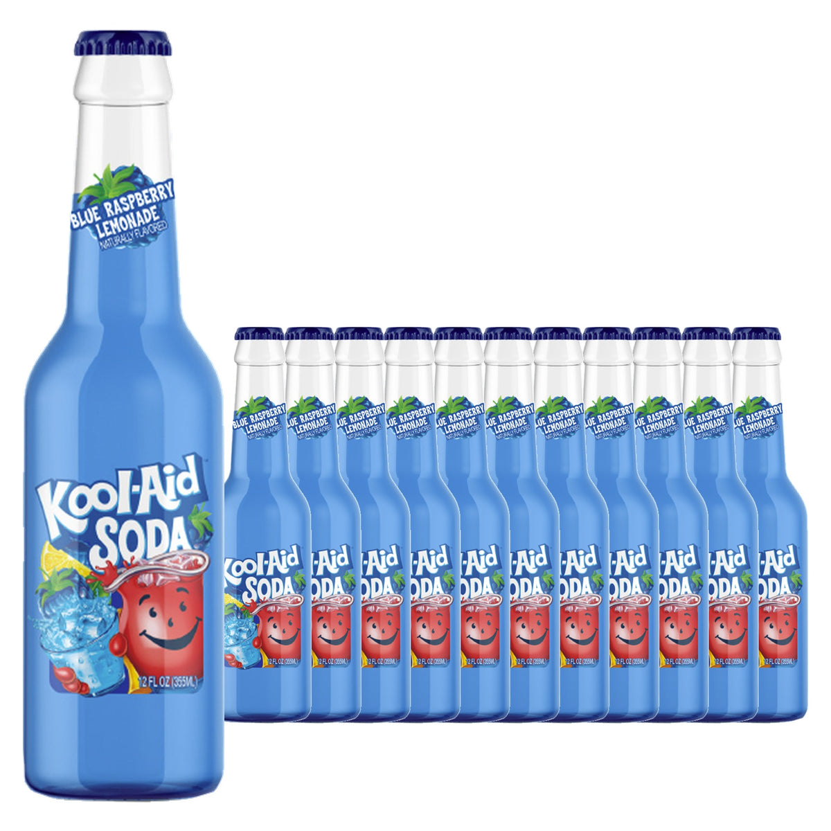 Kool Aid Blue Raspberry Lemonade 12 oz Case 12 Pack