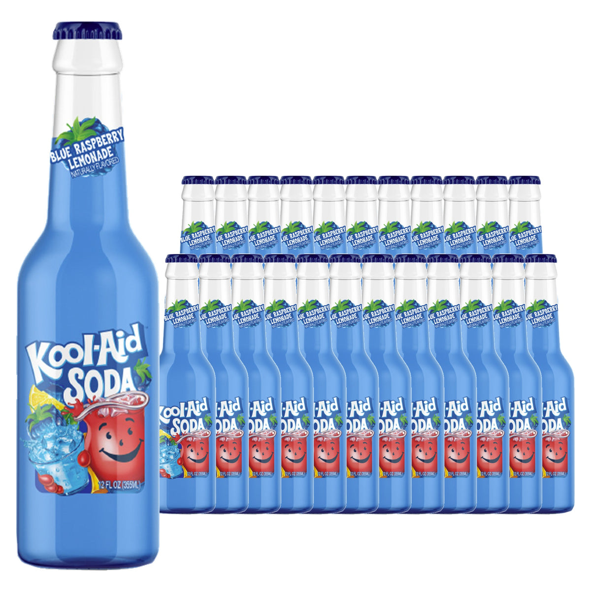 Kool Aid Blue Raspberry Lemonade 12 oz Case 24 Pack