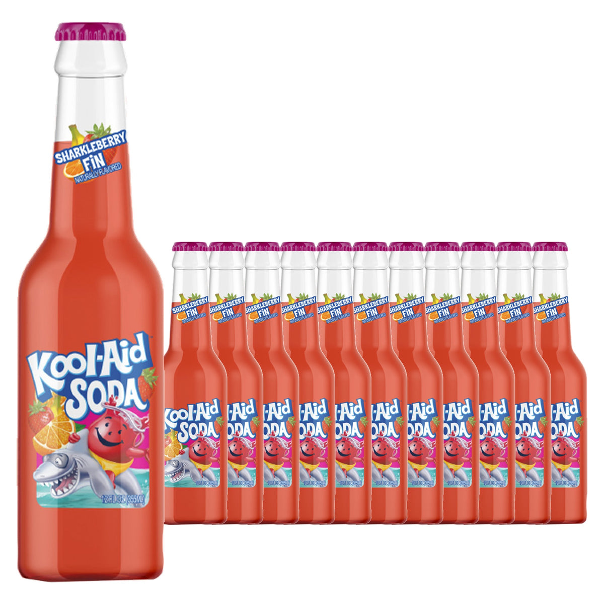 Kool Aid Sharkleberry Fin 12 oz Case 12 Pack