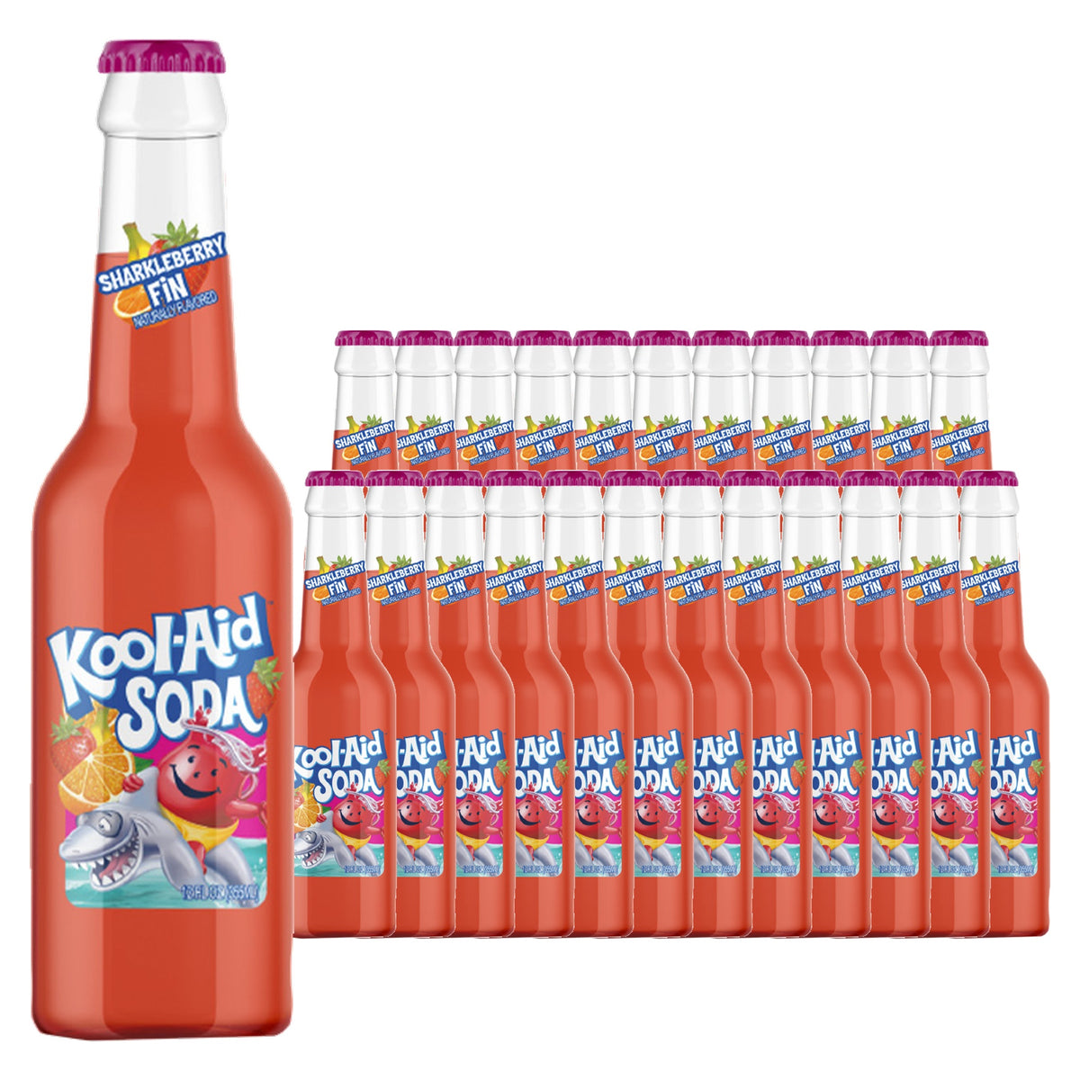 Kool Aid Sharkleberry Fin 12 oz Case 24 Pack