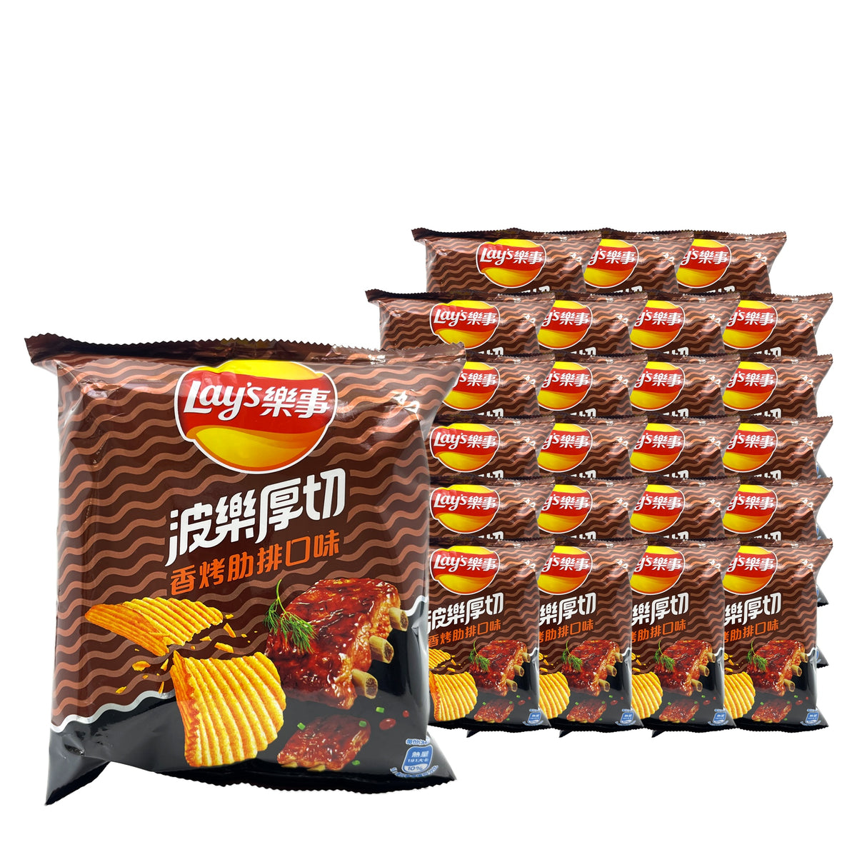 Lay's BBQ Grilled Short Ribs 34 g / 1.2 oz case of 24 bags