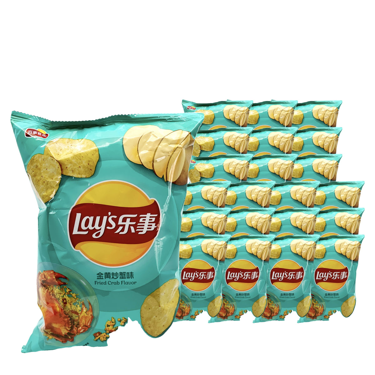 Lay's Fried Crab 70 g / 2.49 oz case of 22 bags