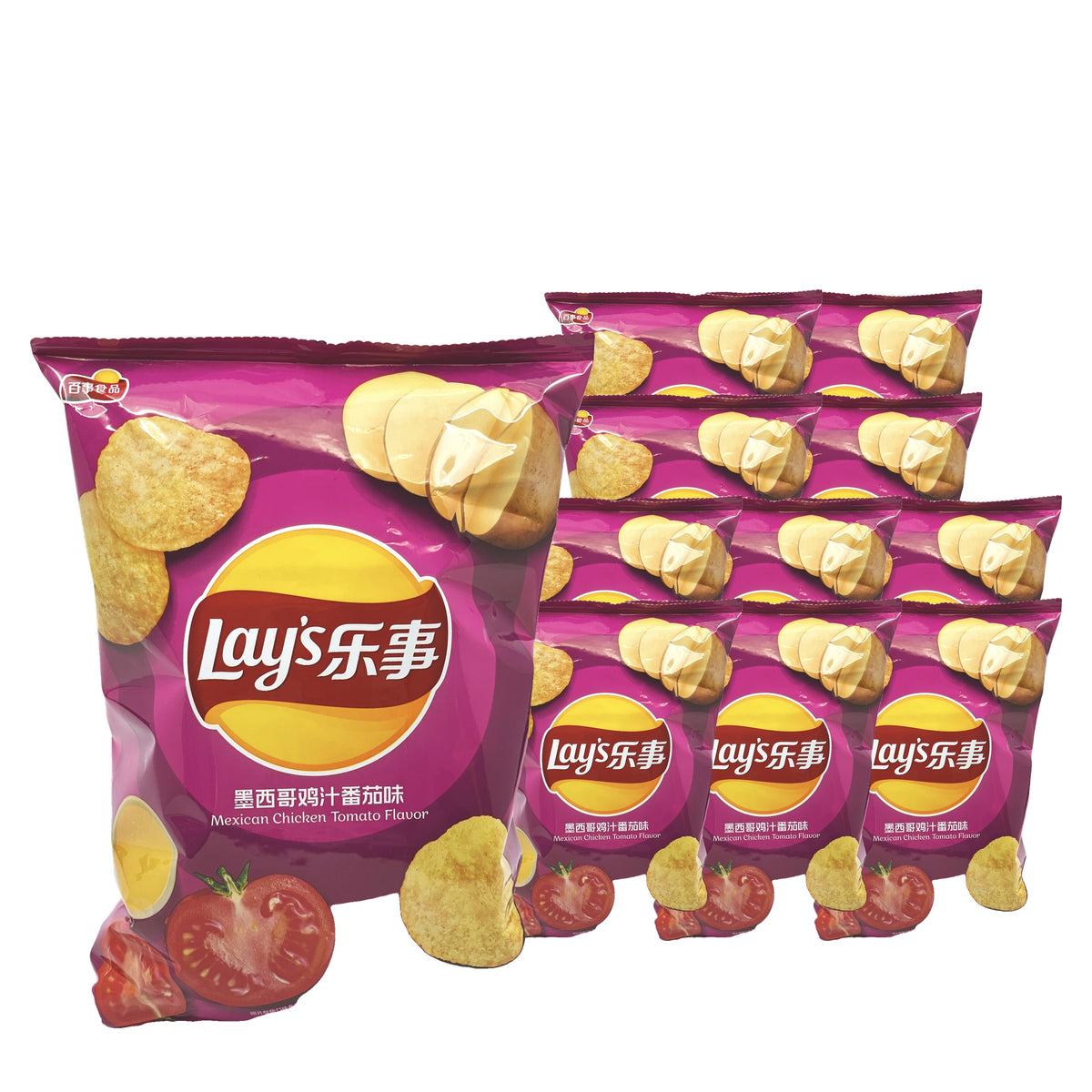 Lay's Mexican Chicken & Tomato 70 g / 2.49 oz case of 11 bags