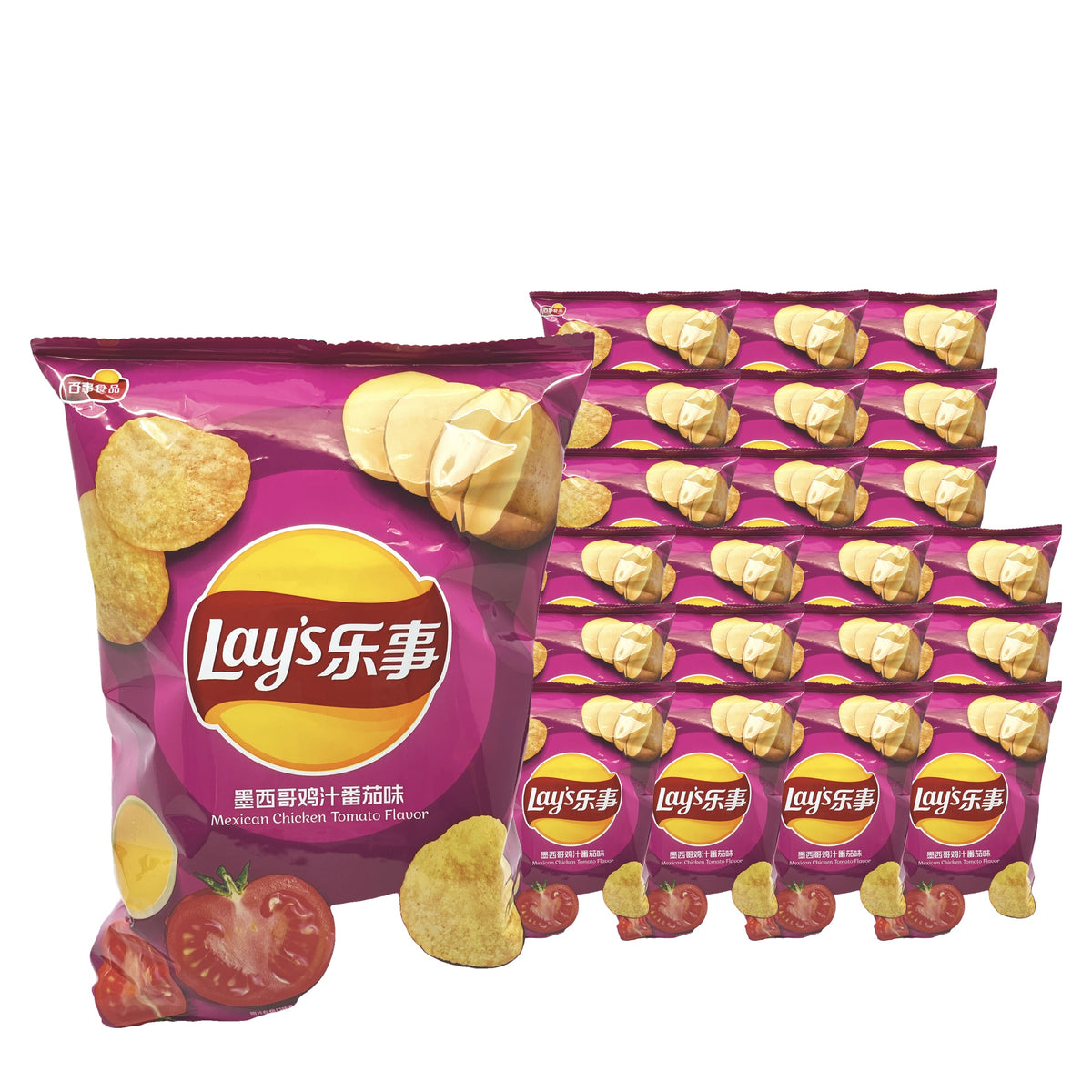 Lay's Mexican Chicken & Tomato 70 g / 2.49 oz case of 22 bags