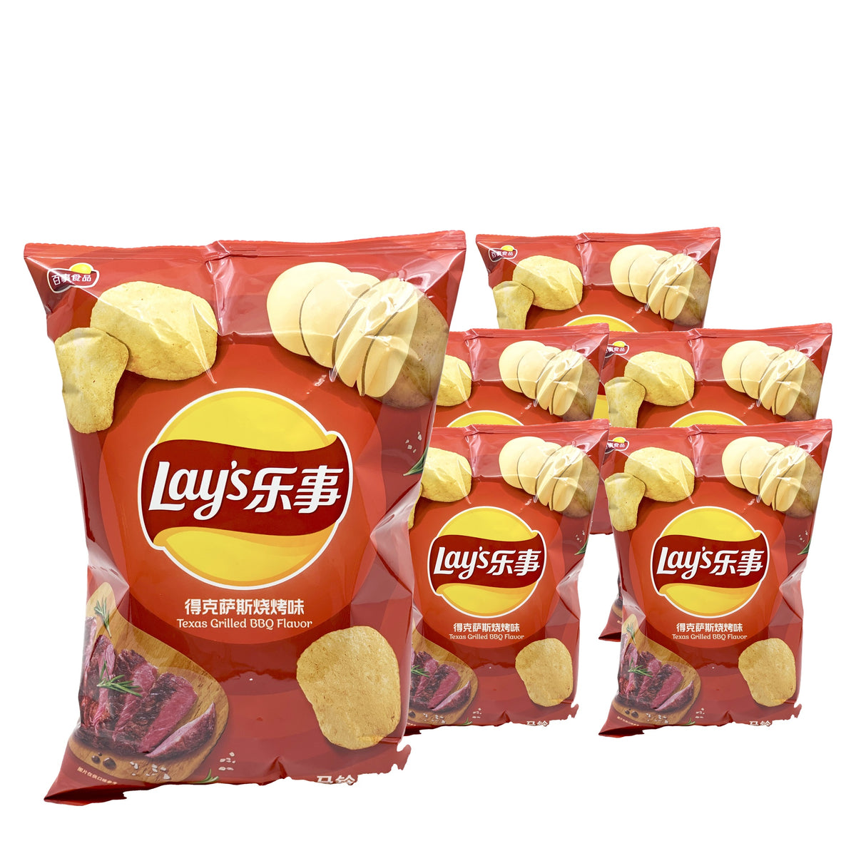 Lay's Texas BBQ 2.49 oz Case 6 Pack