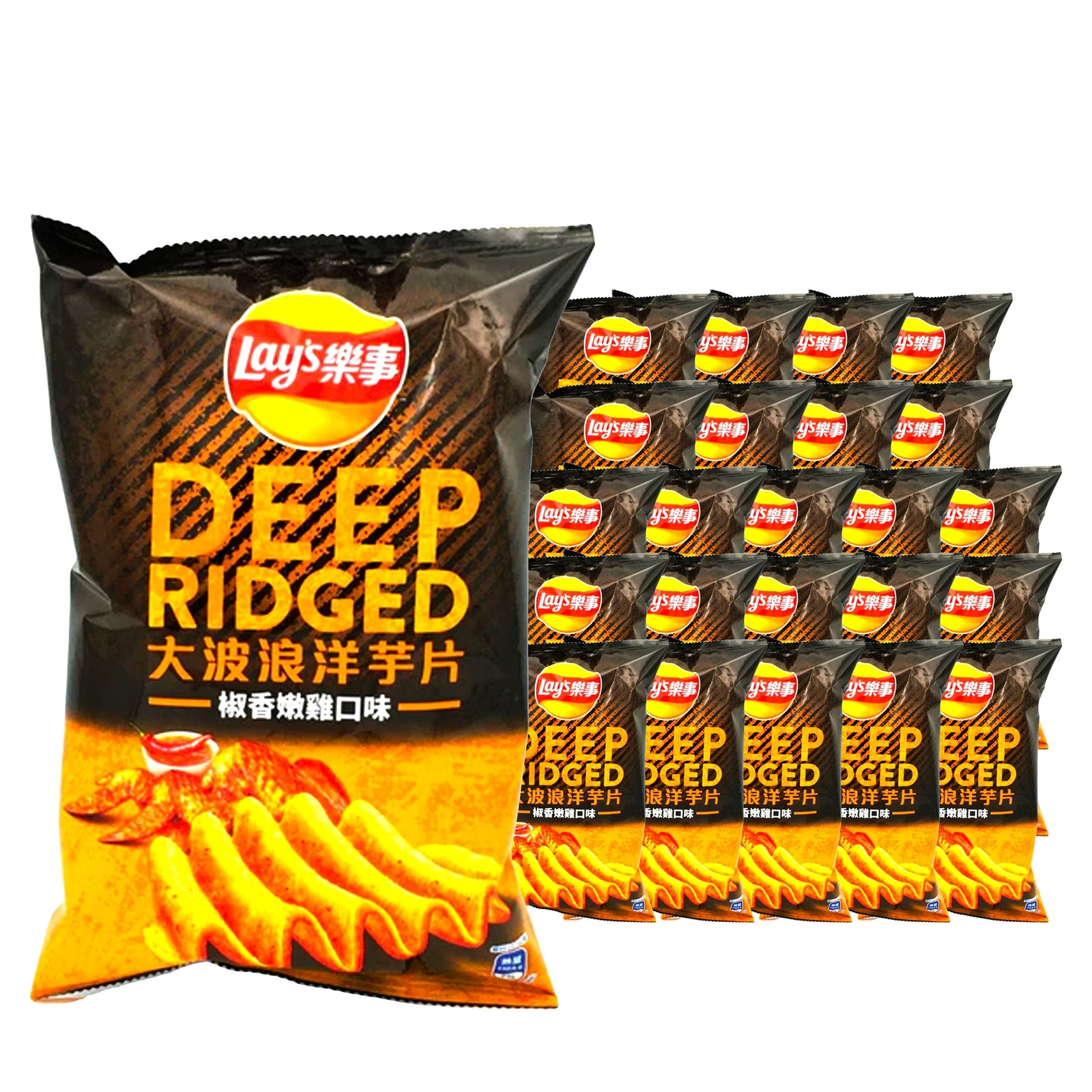 Lay's Wavy Pepper Chicken 30.5 g Case, 24 pack