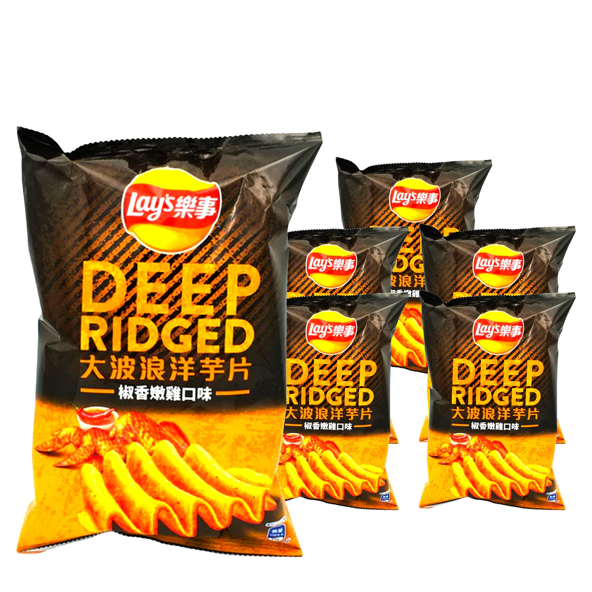 Lay's Wavy Pepper Chicken 30.5 g Case, 6 pack