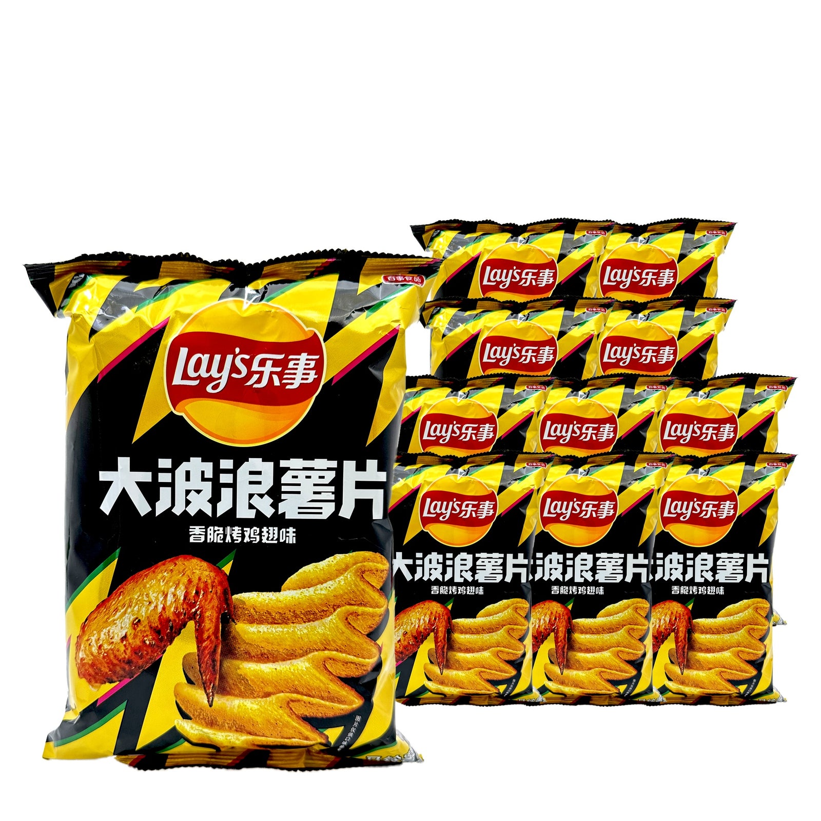 Lay's Wavy Roasted Chicken Wing 70 g Case, 11 pack