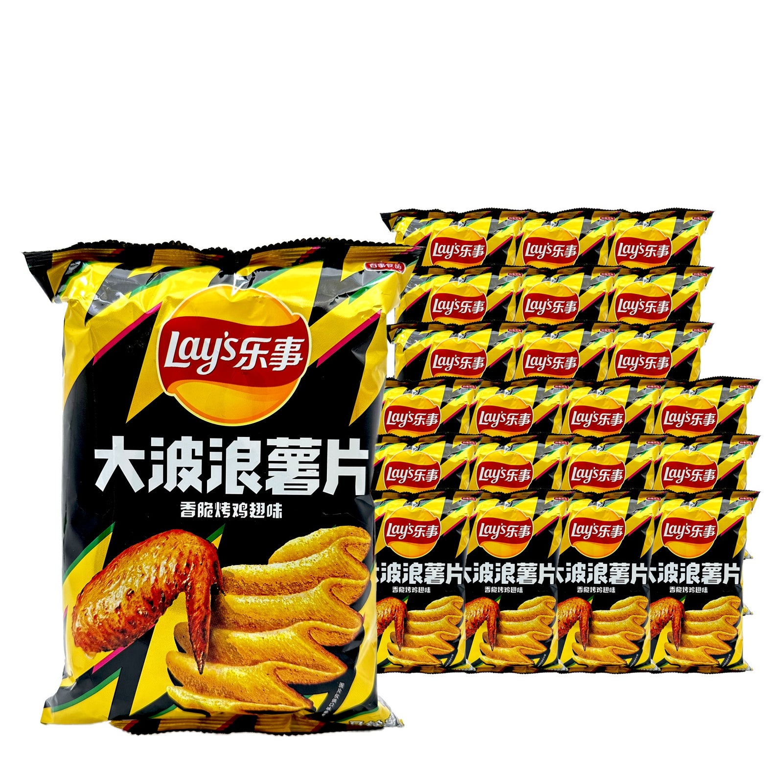 Lay's Wavy Roasted Chicken Wing 70 g Case, 22 pack