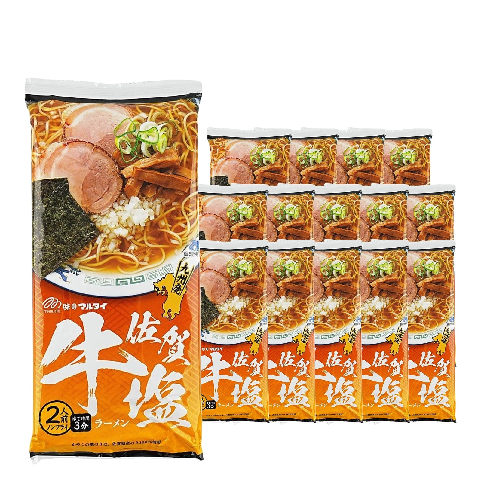 Marutai Saga Beef Salt Ramen 185 g Case, 15 pack