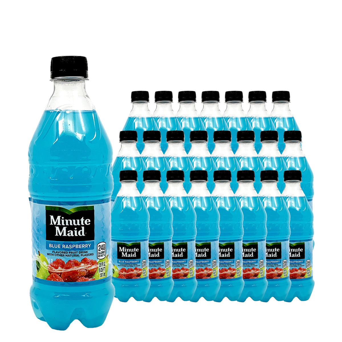 Minute Maid Blue Raspberry 20 oz, 24 Pack 24 Pack