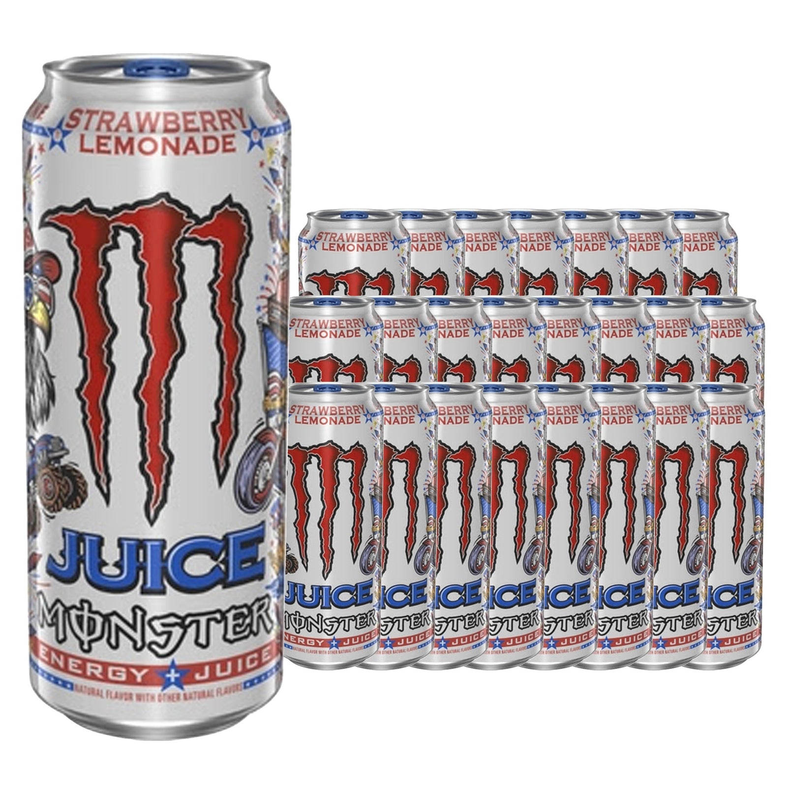 Monster Energy Juice Strawberry Lemonade 16 oz Case
