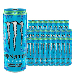 Monster Energy Ultra Blue Hawaiian Zero Sugar 12 oz Case 24 Pack