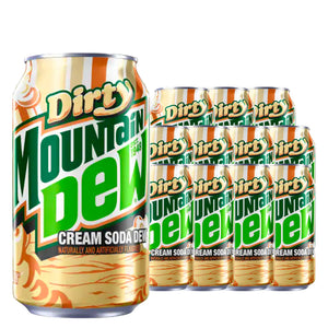 Mountain Dew Dirty Cream Soda 12 oz Case 12 Pack