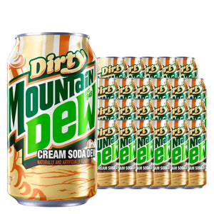 Mountain Dew Dirty Cream Soda 12 oz Case 24 Pack