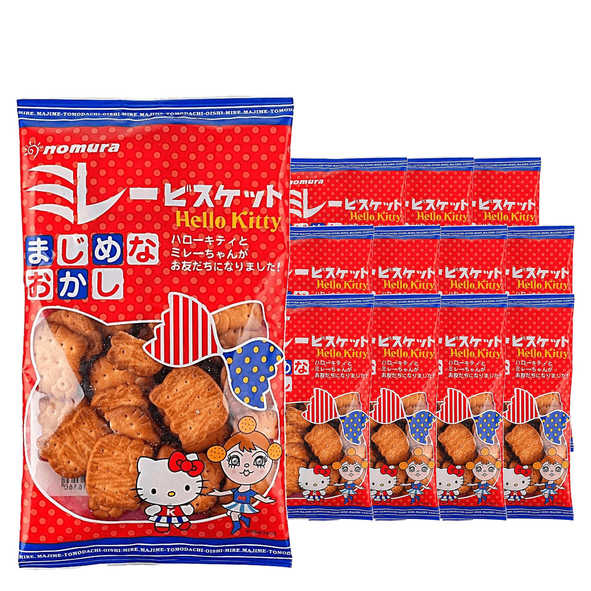 Nomura Hello Kitty Millet Biscuits 100 g / 3.5 oz case of 12 bags