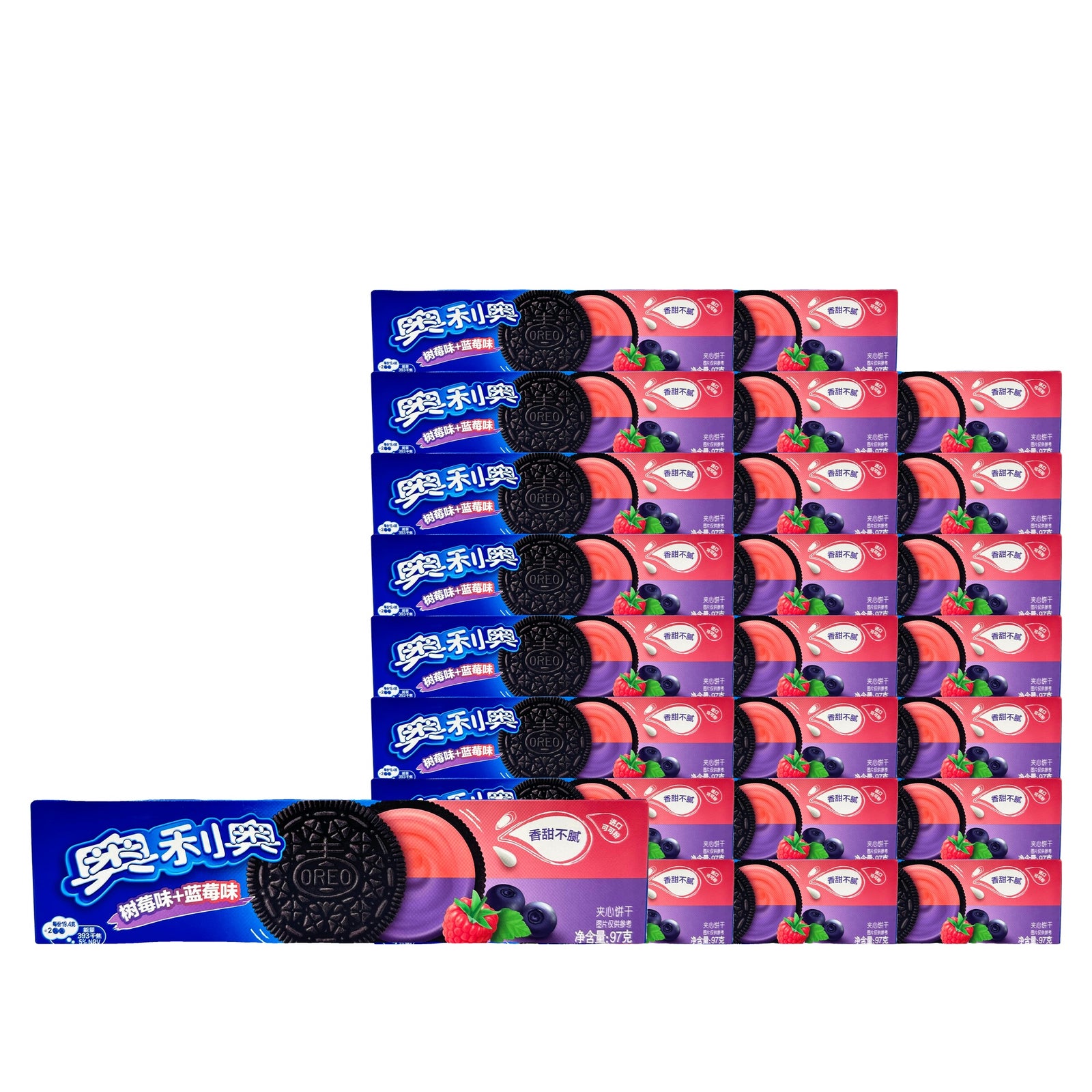 Oreo Blue Raspberry 97 g Case, 24 pack