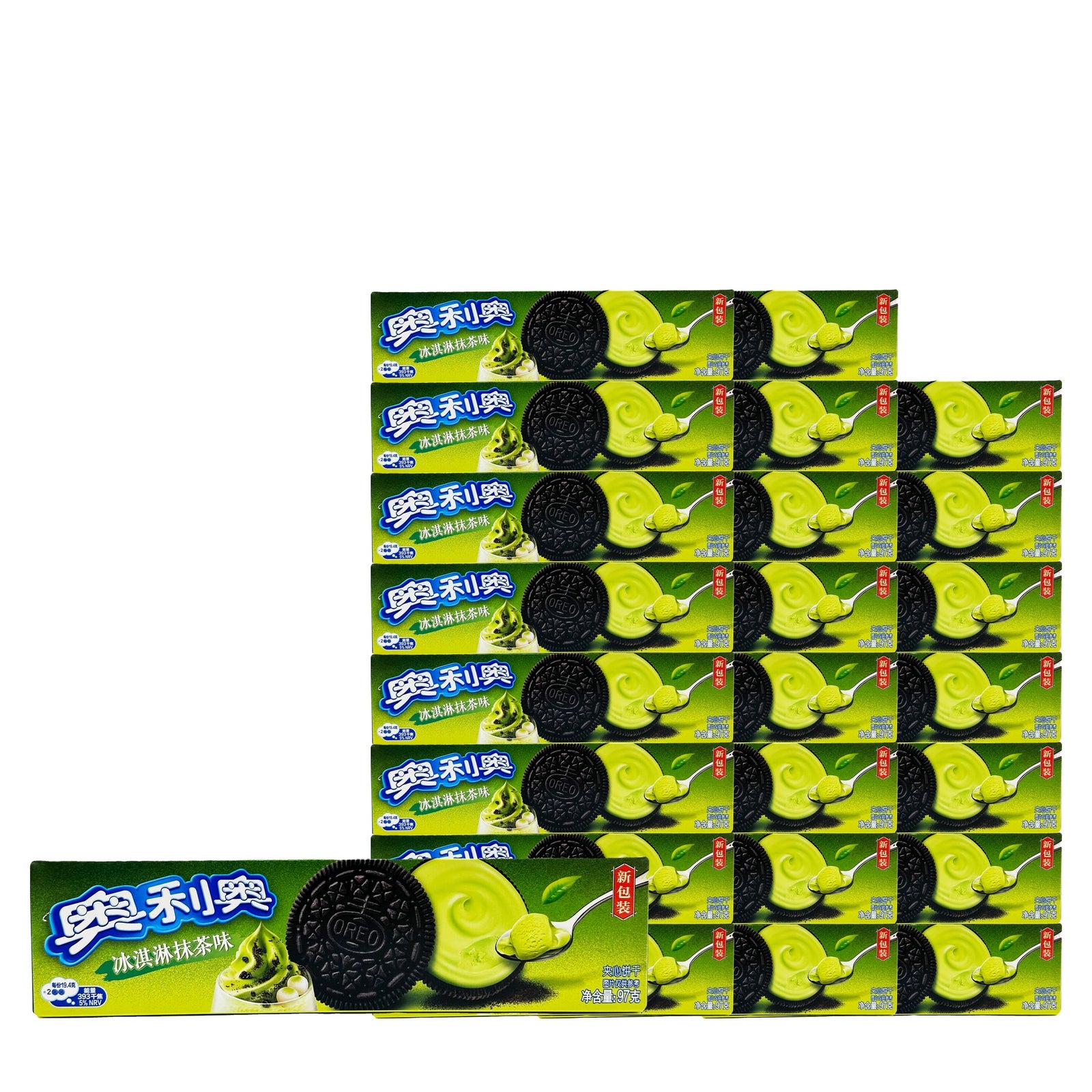 Oreo Ice Cream Matcha 97 g / 3.4 oz case of 24 boxes