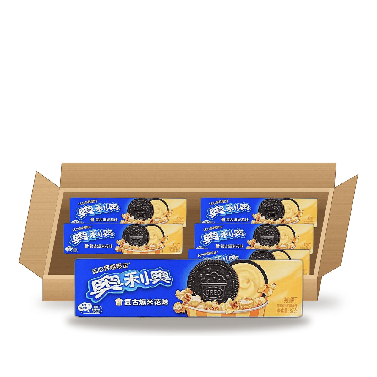 Oreo Retro Popcorn 87 g / 3.07 oz case of 6 boxes