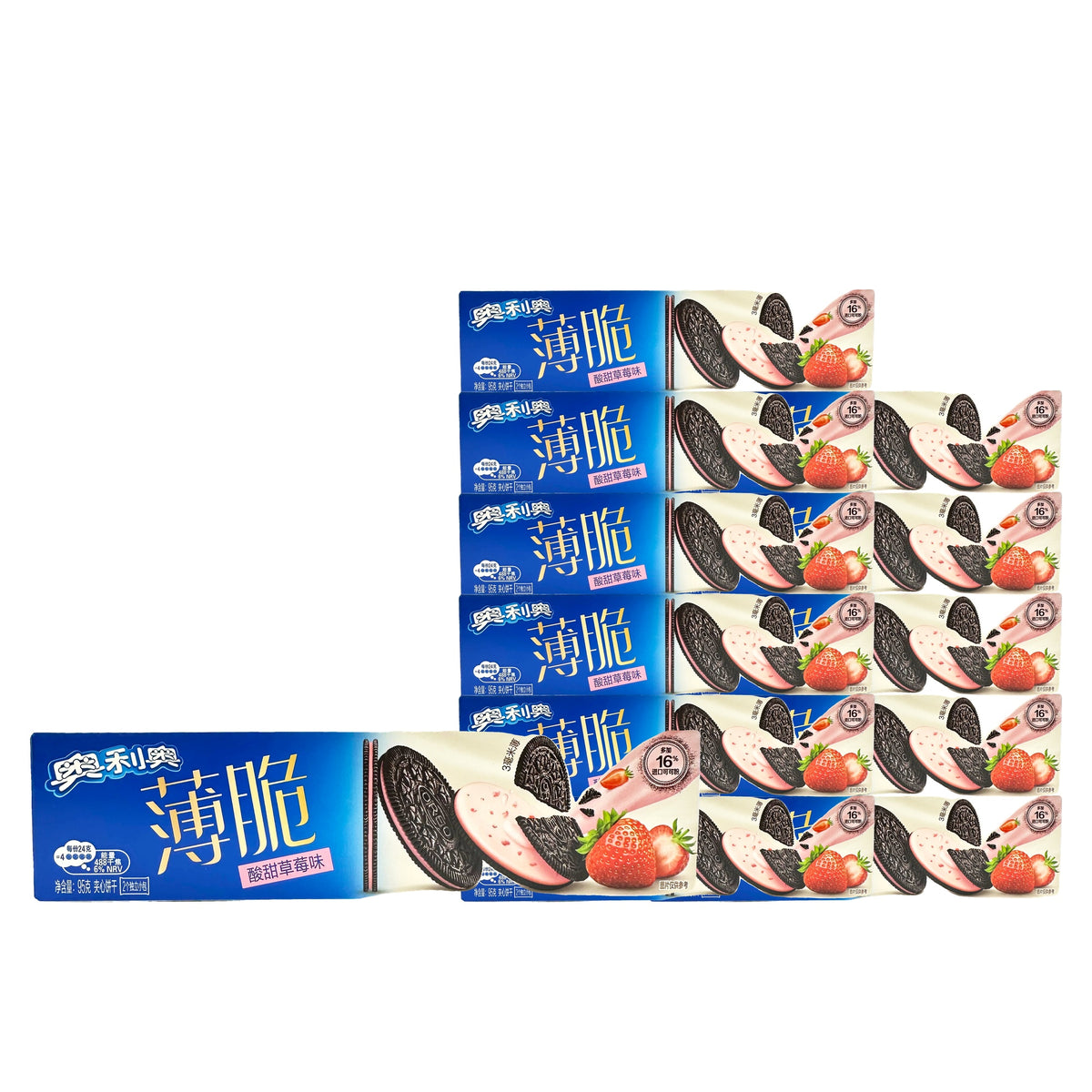 Oreo Sweet & Sour Strawberry 95 g Case, 12 pack