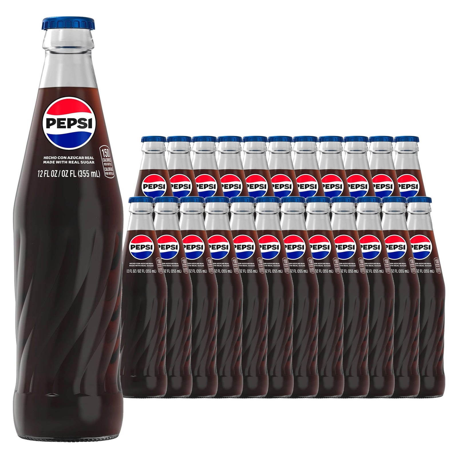 Pepsi Real Sugar 12 oz, 24 Pack