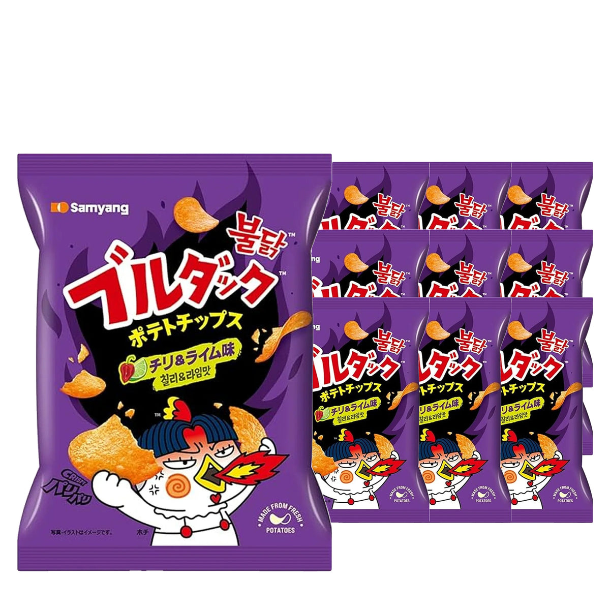 Samyang Buldak Habanero Lime 55 g Case, 10 pack