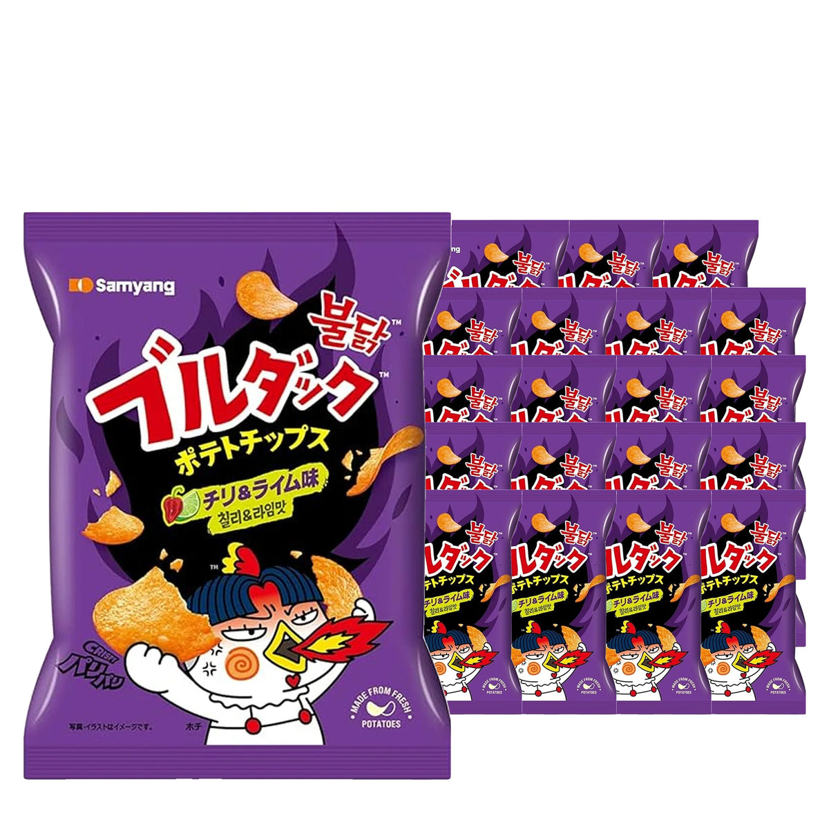 Samyang Buldak Habanero Lime 55 g Case, 20 pack