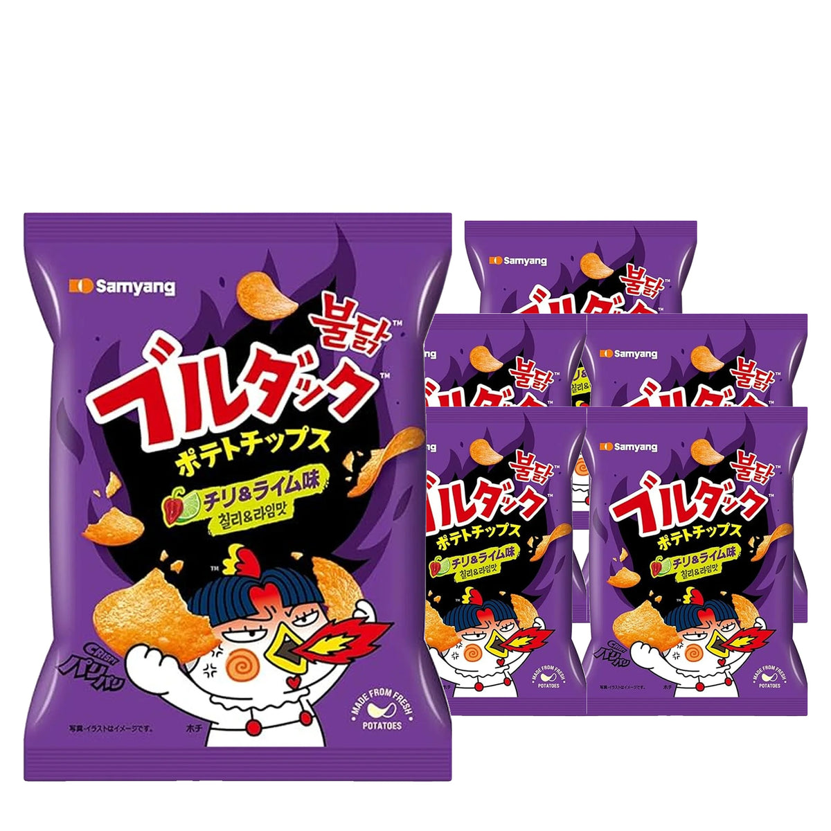 Samyang Buldak Habanero Lime 55 g Case, 6 pack