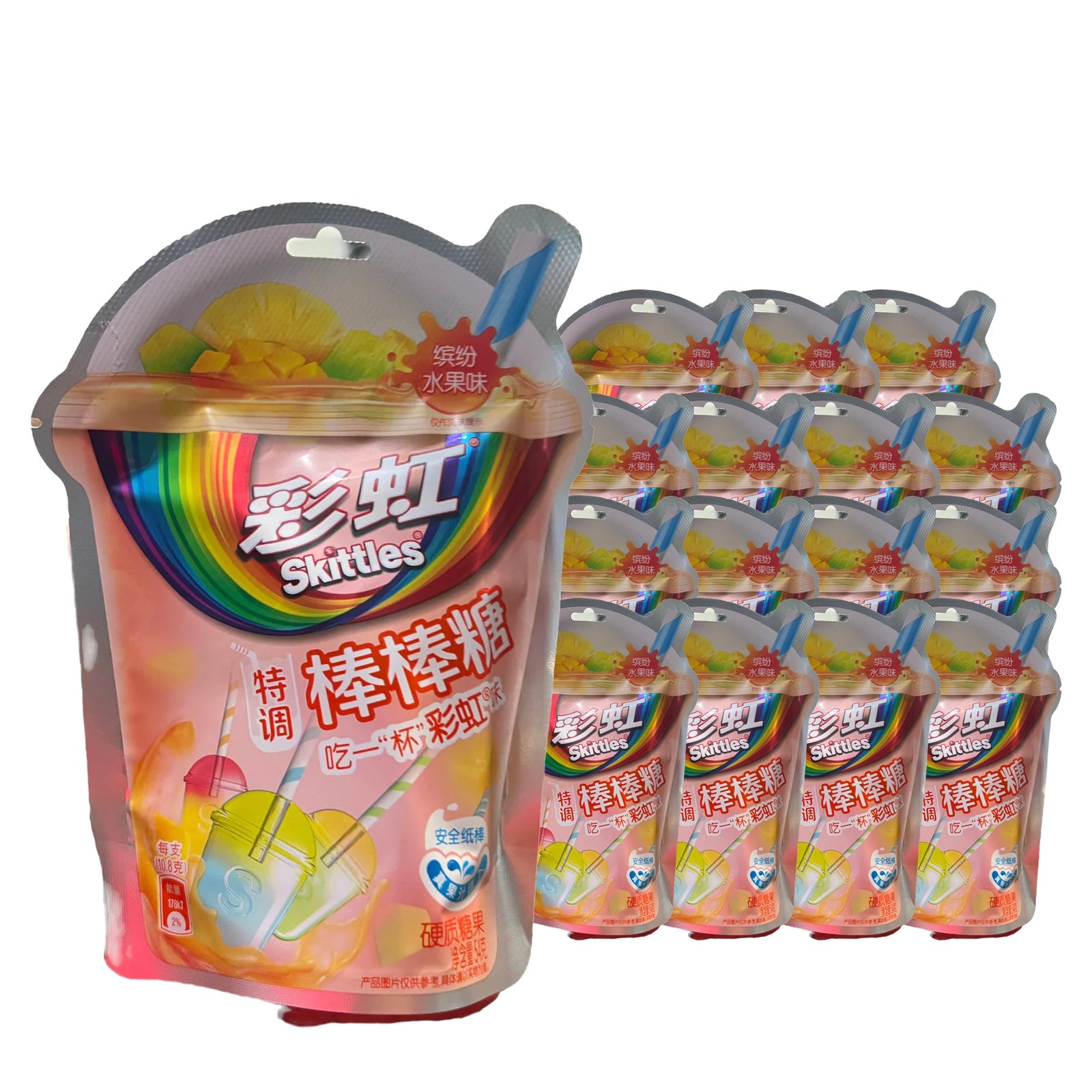 Skittles Fruit Lollipops 54 g Case, 16 pack