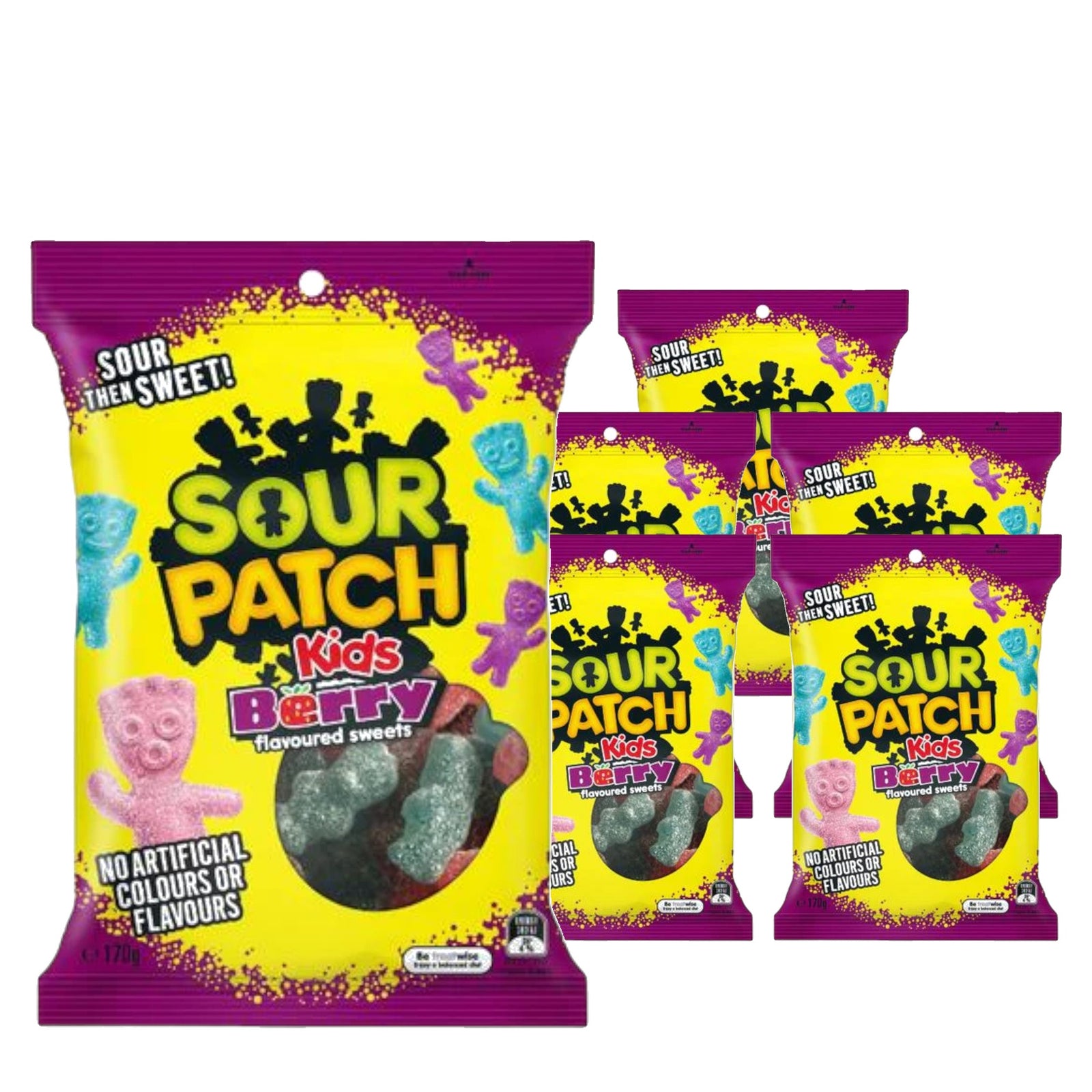 Sour Patch Kids Berry 170 g Case, 6 pack