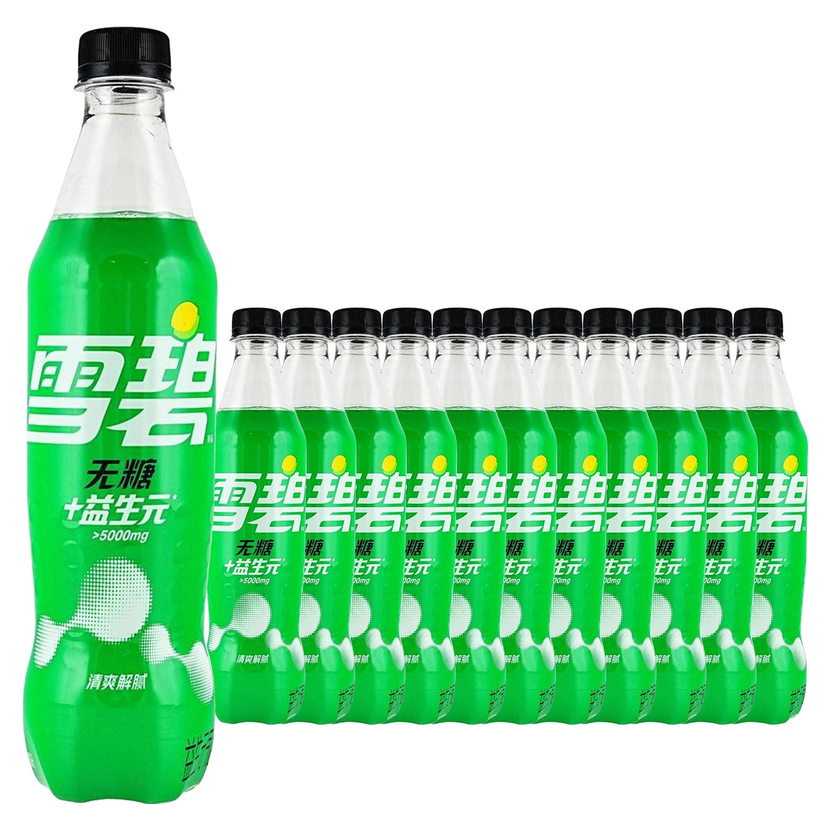Sprite Sugar Free Lemon Prebiotic 500 mL, 12 Pack