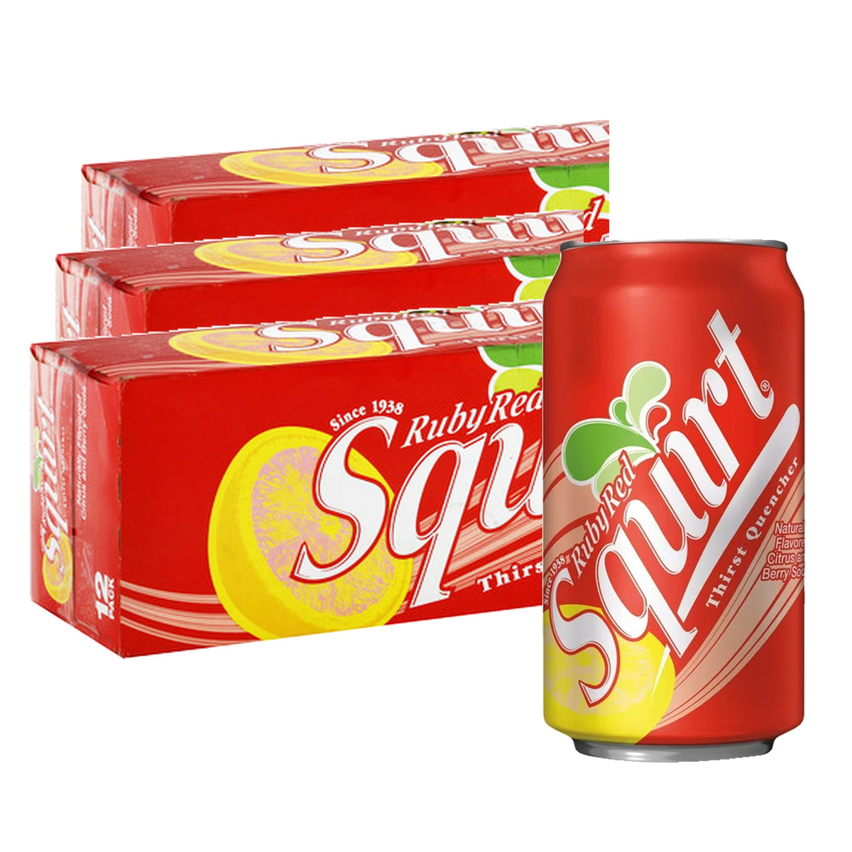 Squirt Ruby Red 12 oz case pack shot