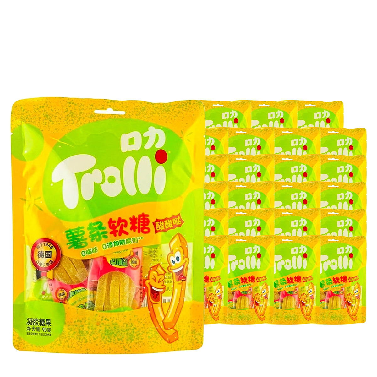 Trolli Gummy Fries 90 g / 3.2 oz case of 24 bags
