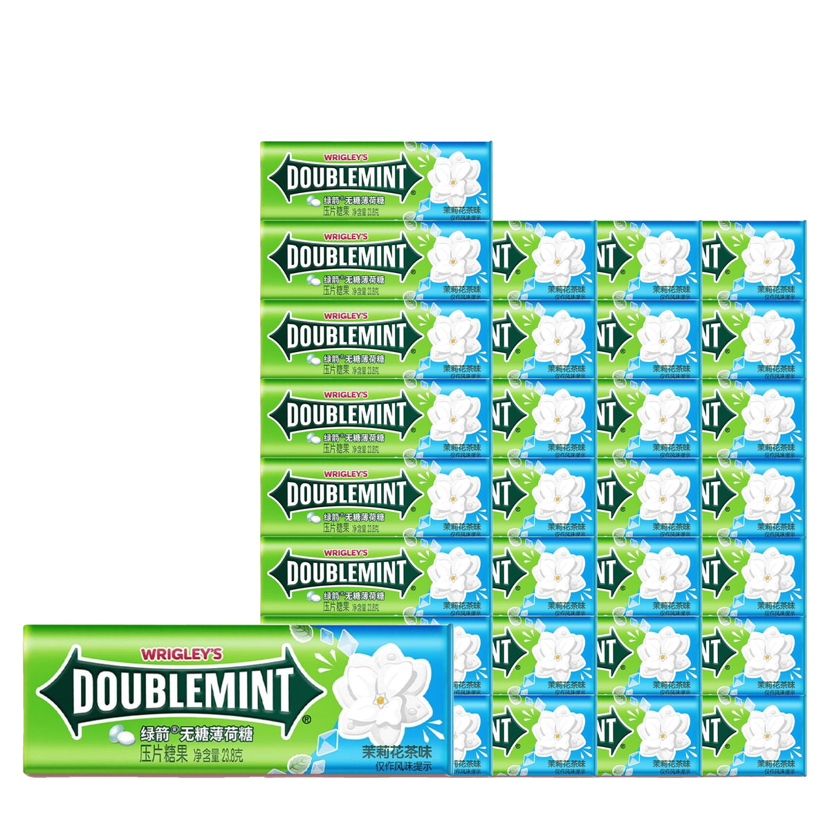 Wrigley's Doublemint Jasmine Tea Mints 23.8 g Case 30 Pack