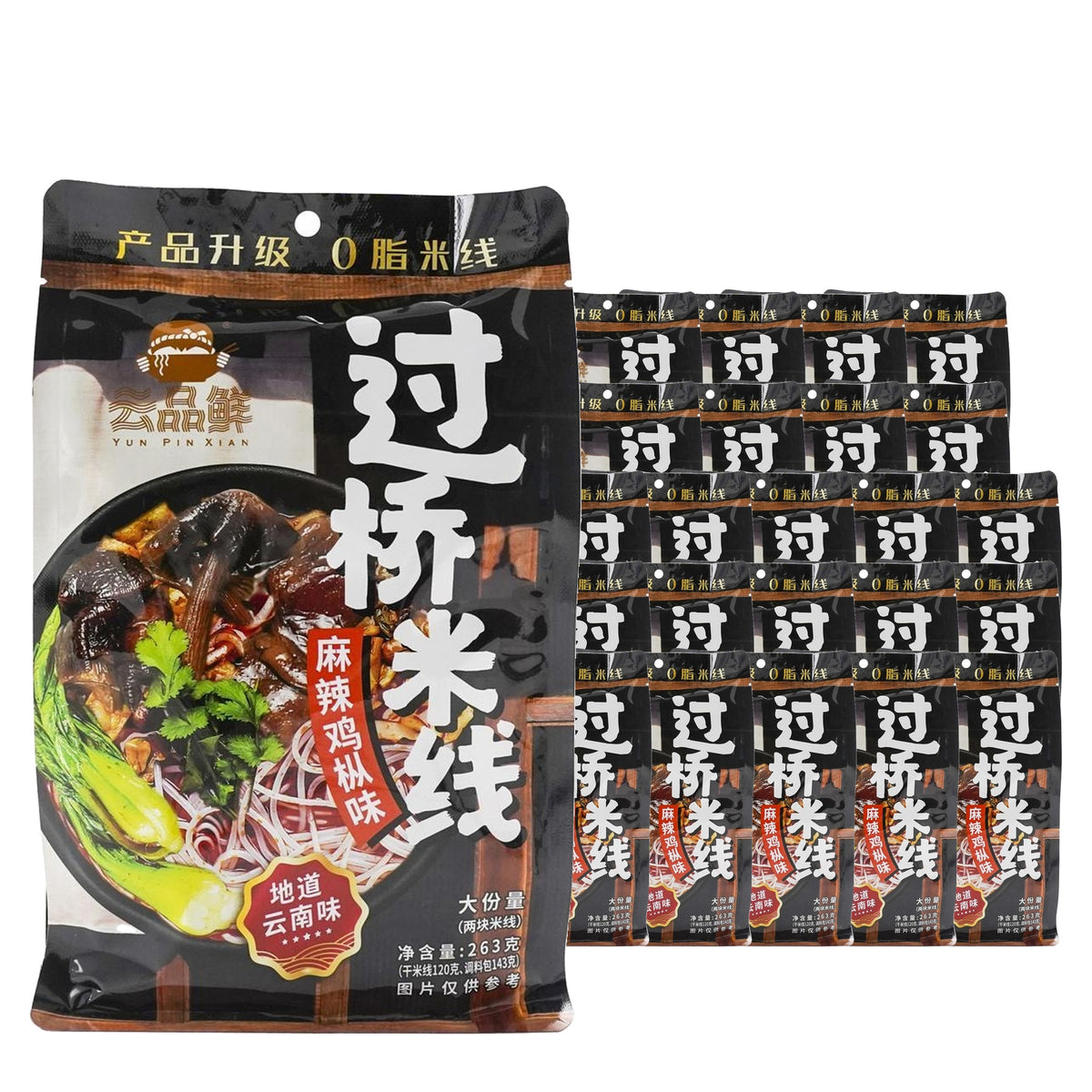 Yun Pin Xian Spicy Mushroom Noodle Soup 263 g / 9.3 oz case of 24 bags