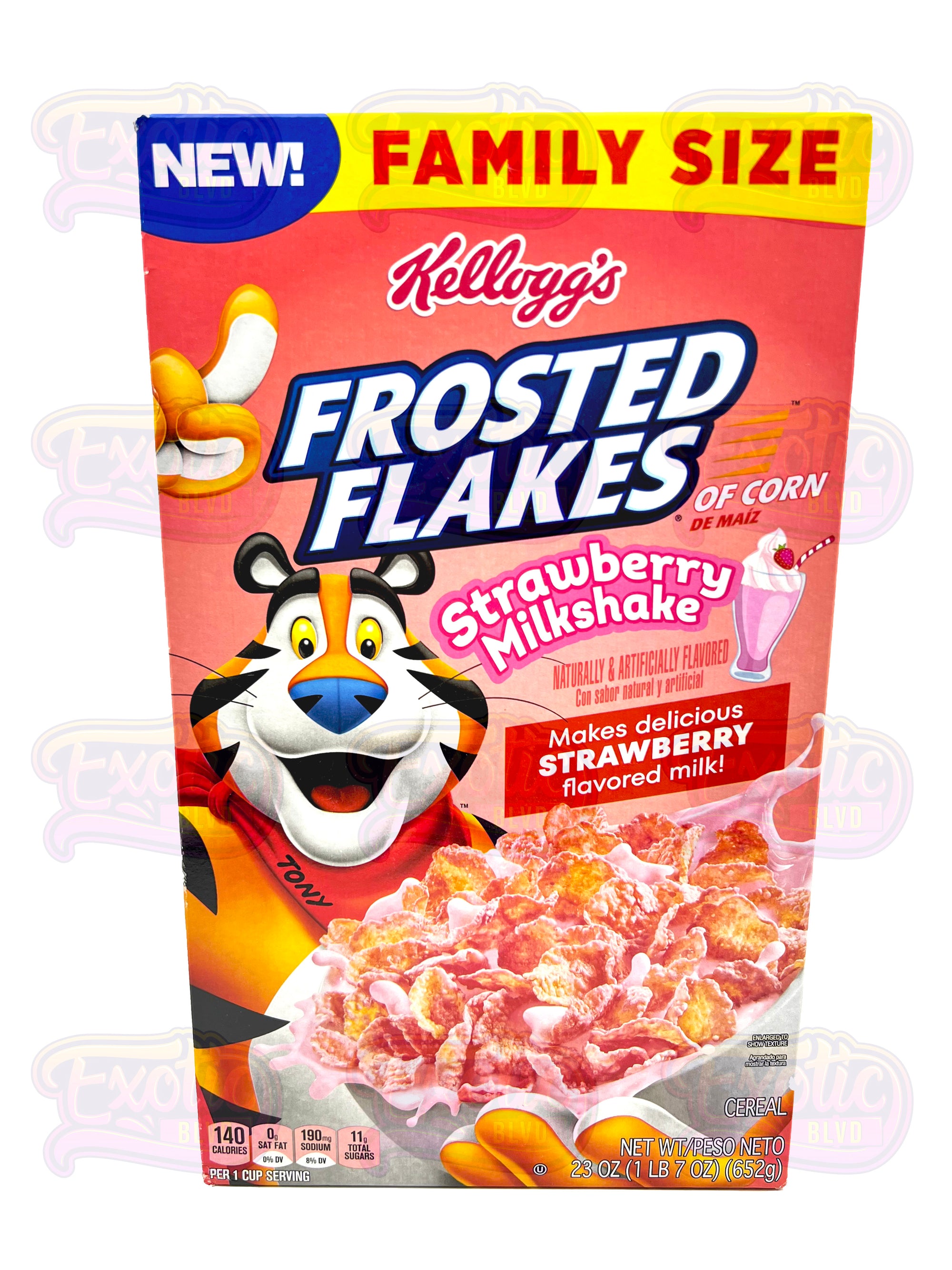 Frosted Flakes Strawberry Milkshake